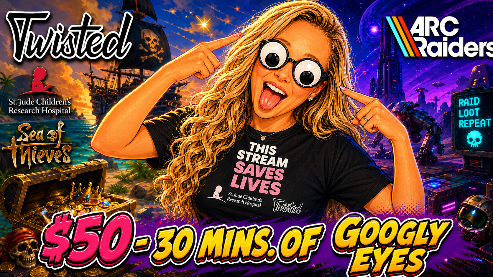 $50 tier reward: Googly Eyes