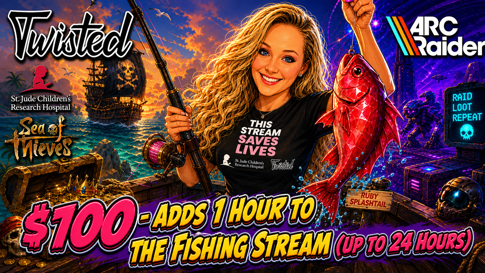 $100 tier reward: Fishing