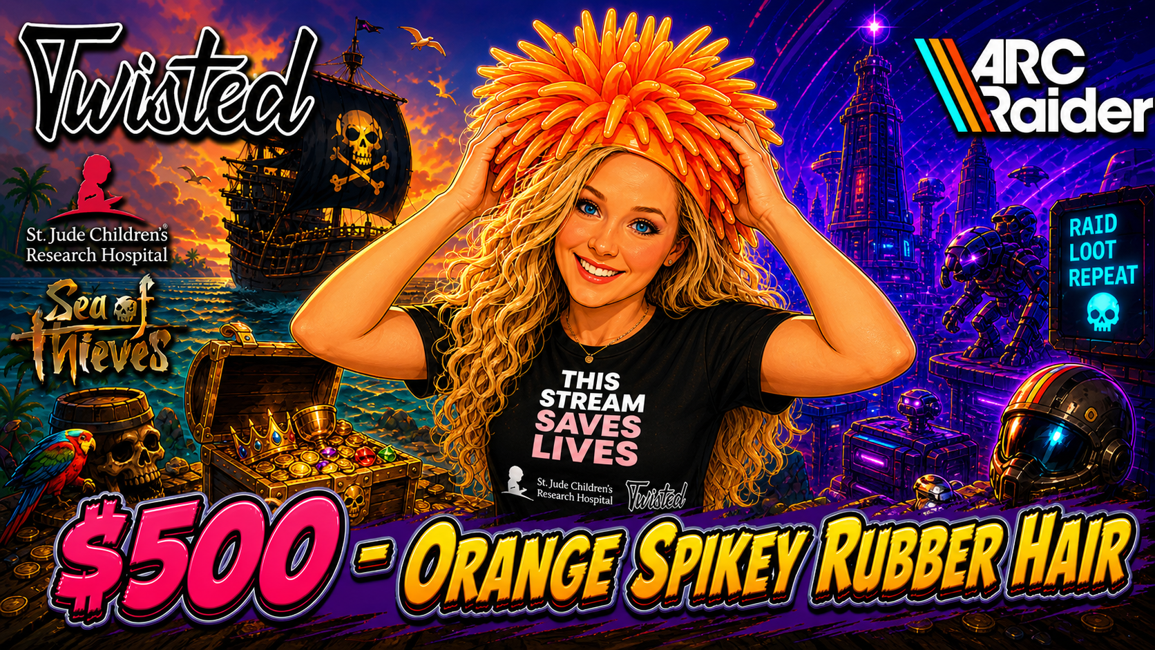 $500 tier reward: Orange Hair