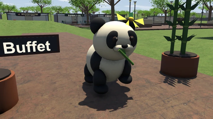 Sprig eating bamboo in the local development preview